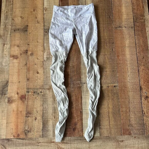 Alo yoga vapor python goddess ribbed legging in gray -S - Picture 1 of 10